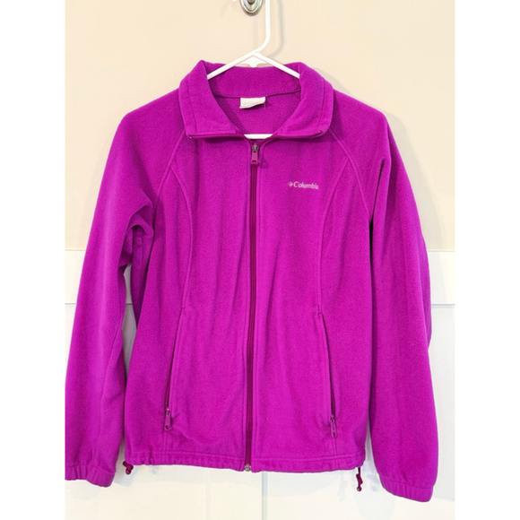 Columbia Jackets & Blazers - Columbia Pink Full Zip Fleece Jacket Women's Medium – Benton Springs Fast Trek S